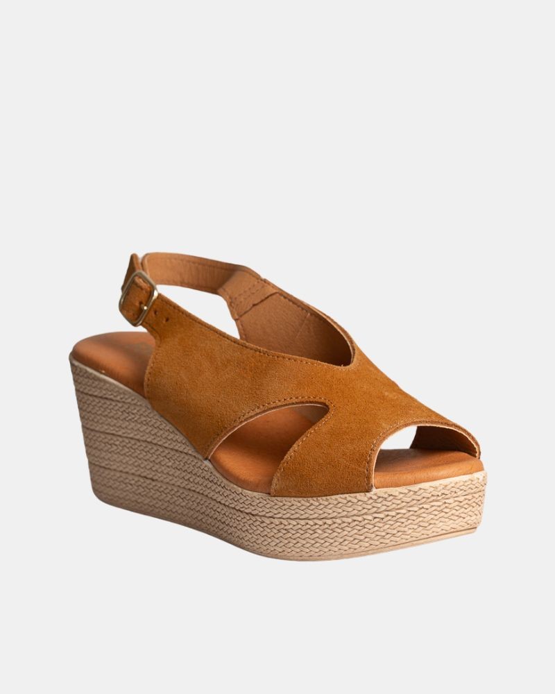  Sandalias Rafia Mujer RKS Marrón 5528