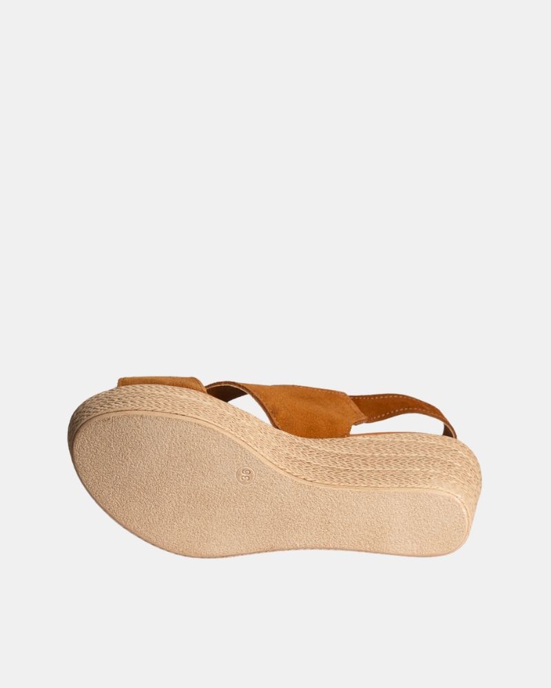  Sandalias Rafia Mujer RKS Marrón 5528