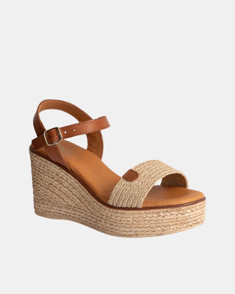  Sandalias Rafia Mujer RKS Beige 5890
