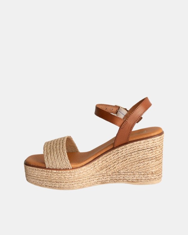  Sandalias Rafia Mujer RKS Beige 5890