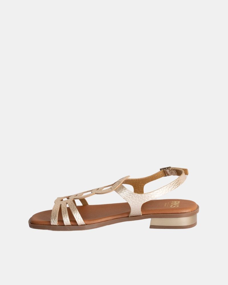 Sandálias Abertas Mulher RKS Dourado 5593