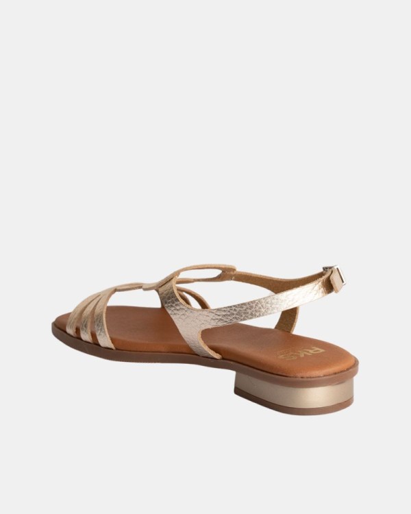 Sandálias Abertas Mulher RKS Dourado 5593