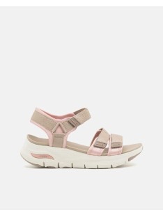 Sandálias Fascite Plantar Mulher SKECHERS Rosa 119305 ARCH FIT FRESH BLOOM