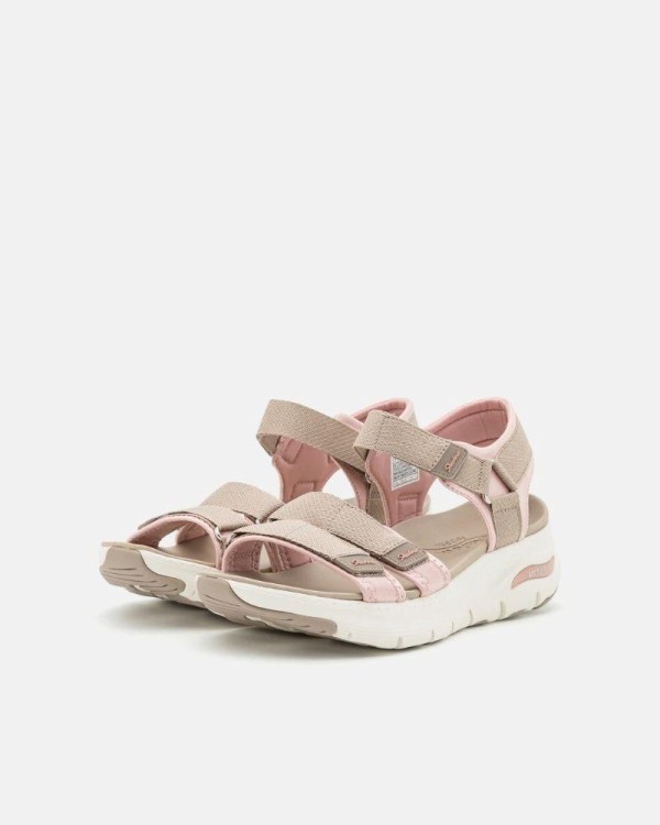 Sandálias Fascite Plantar Mulher SKECHERS Rosa 119305 ARCH FIT FRESH BLOOM
