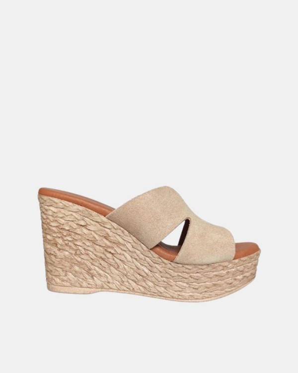  Sandalias Rafia Mujer RKS Beige 5501