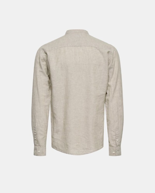  Camisas Manga larga Hombre ONLY & SONS Beige 22019173 CAIDEN