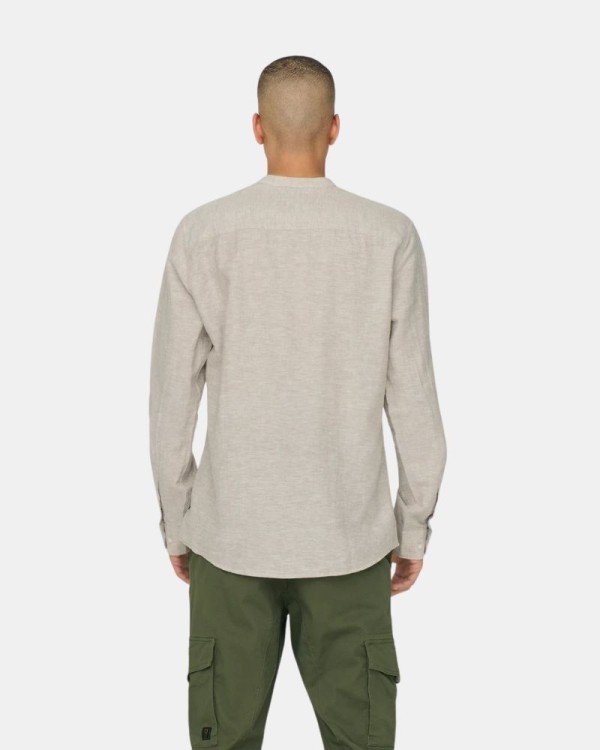  Camisas Manga larga Hombre ONLY & SONS Beige 22019173 CAIDEN