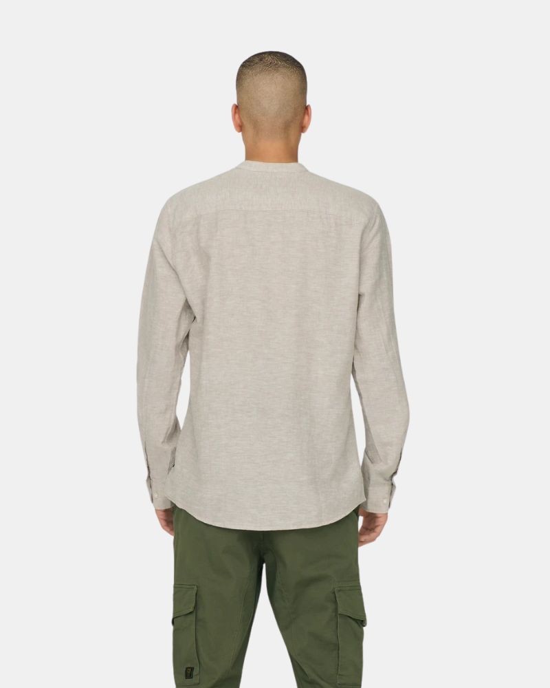  Camisas Manga larga Hombre ONLY & SONS Beige 22019173 CAIDEN