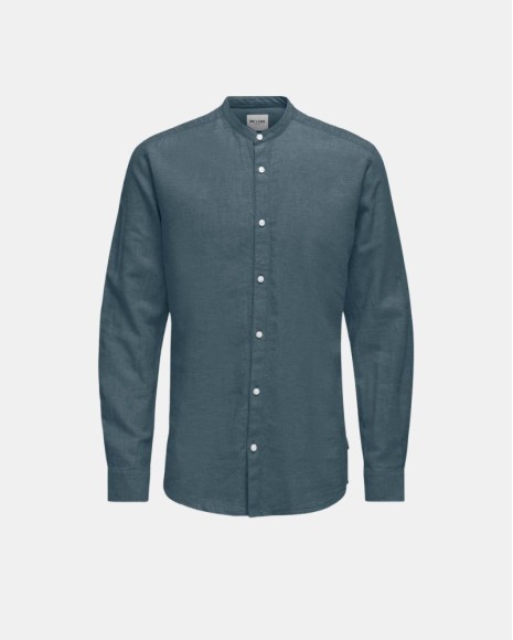 Camisas de Manga Comprida Homem ONLY & SONS Cinza 22019173 CAIDEN
