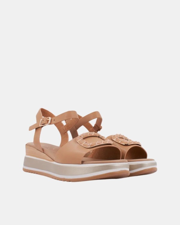 Sandalias Abertas Mulher REPO Marrom 19236