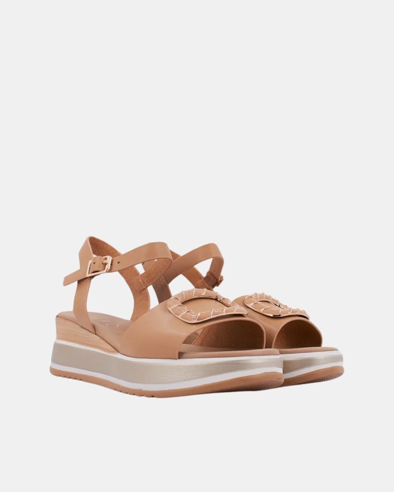 Sandalias Abertas Mulher REPO Marrom 19236