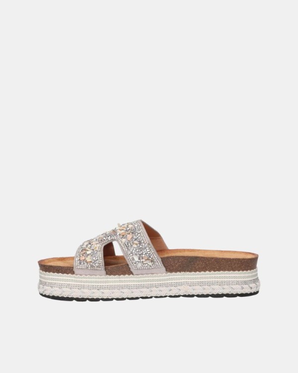 Sandalias Abertas Mulher LA STRADA Prata 2481197