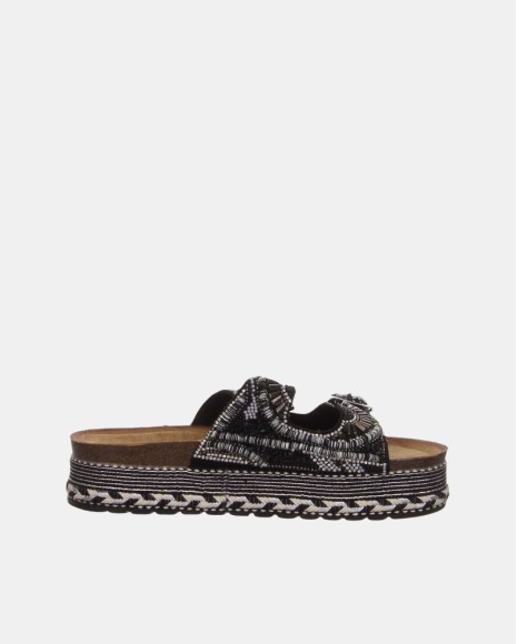  Sandalias Abiertas Mujer LA STRADA Negro 2481508