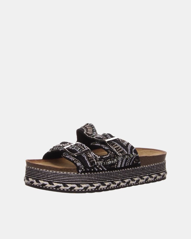  Sandalias Abiertas Mujer LA STRADA Negro 2481508