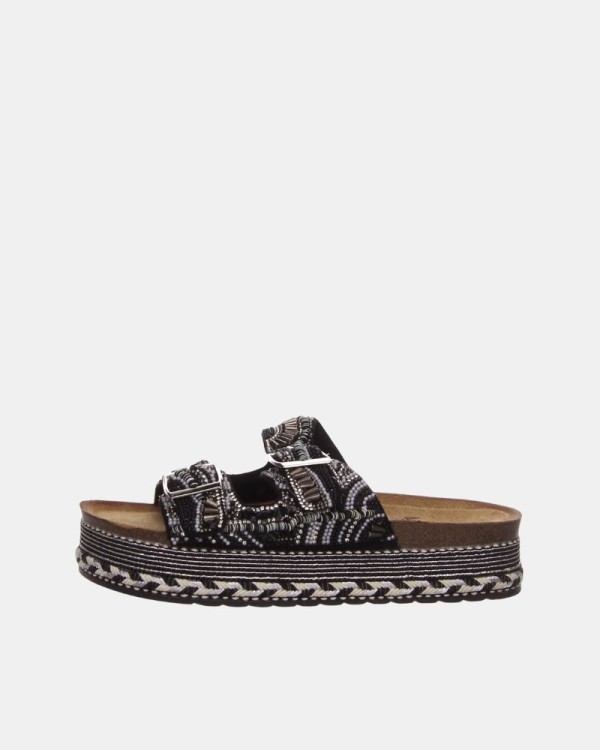  Sandalias Abiertas Mujer LA STRADA Negro 2481508