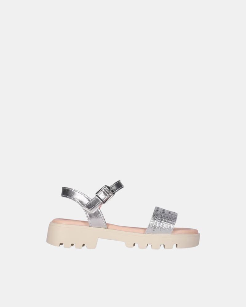  Sandalias Abiertas Infantil CHIKA 10 Plata MARIONA 01