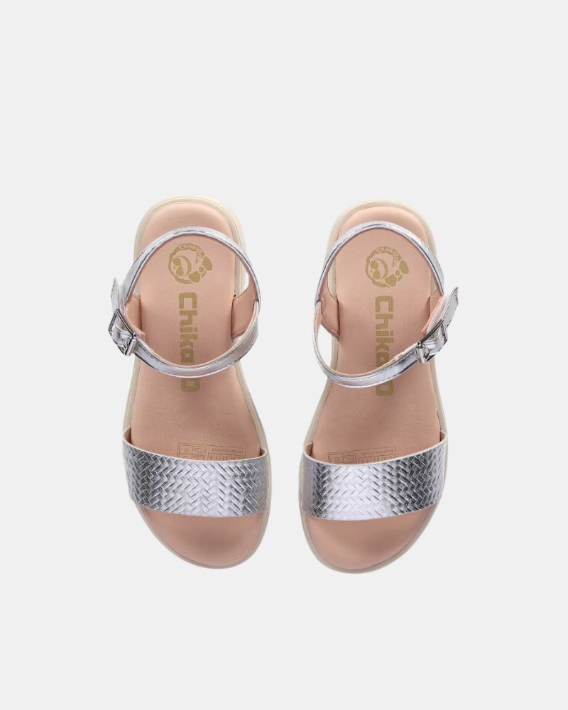 Sandalias Abertas Infantil CHIKA 10 Prata MARIONA 01