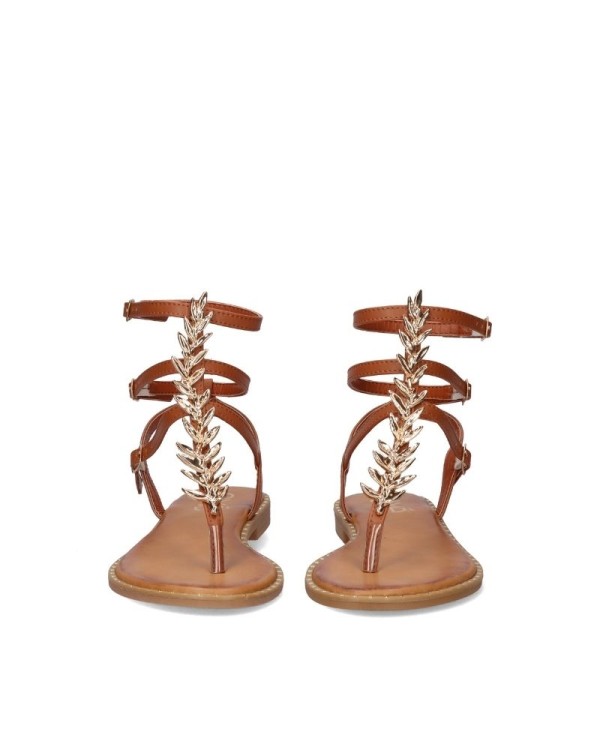 Sandalias Mujer EXE Marrón P4015 7