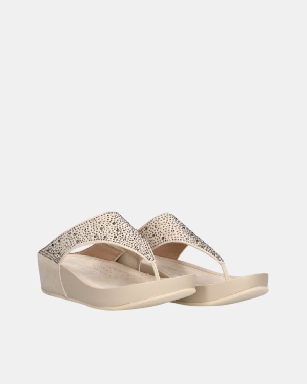 Sandalias De dedo Mulher Amarpies Beige ABZ26579