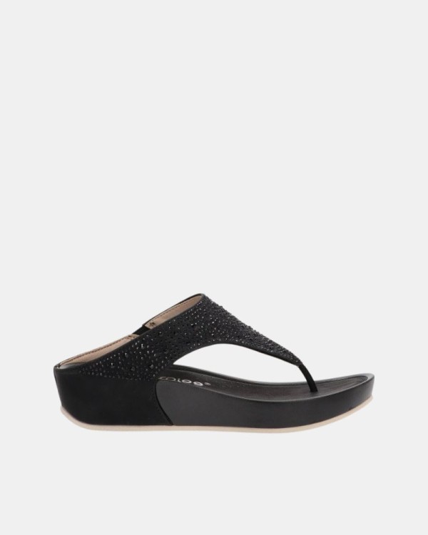 Sandalias De dedo Mulher Amarpies Negro ABZ26579