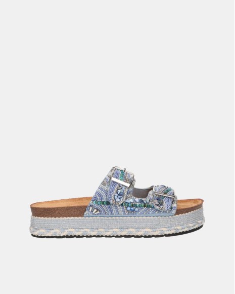  Sandalias Abiertas Mujer LA STRADA Azul 2481508