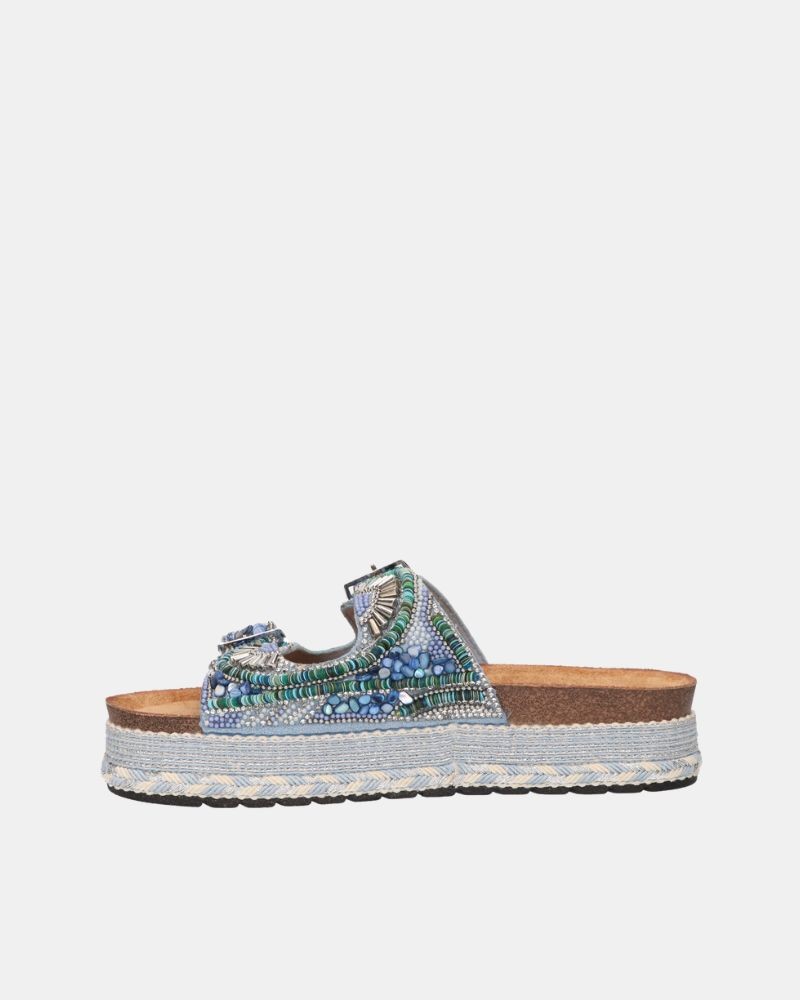 Sandalias Abertas Mulher LA STRADA Azul 2481508