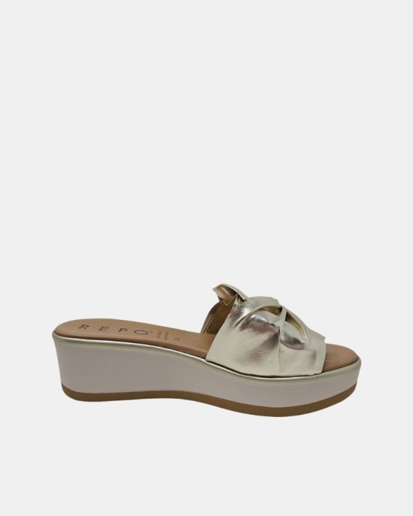  Sandalias Abiertas Mujer REPO Oro 83145