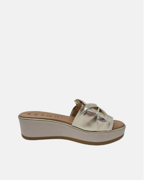  Sandalias Abiertas Mujer REPO Oro 83145