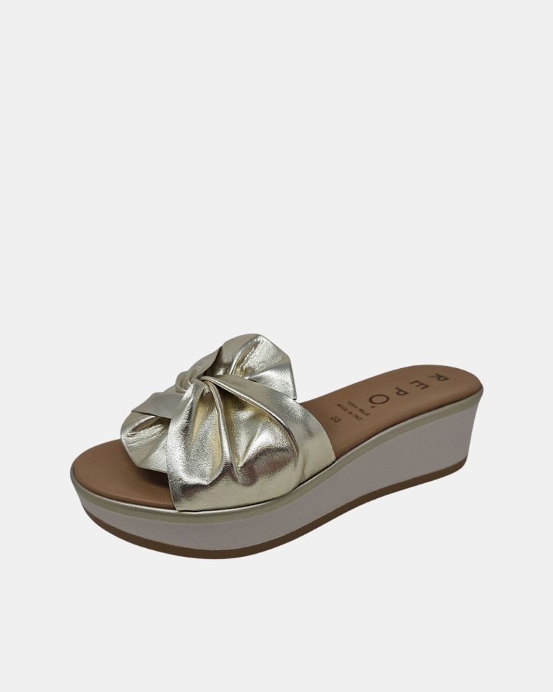 Sandalias Abertas Mulher REPO Ouro 83145