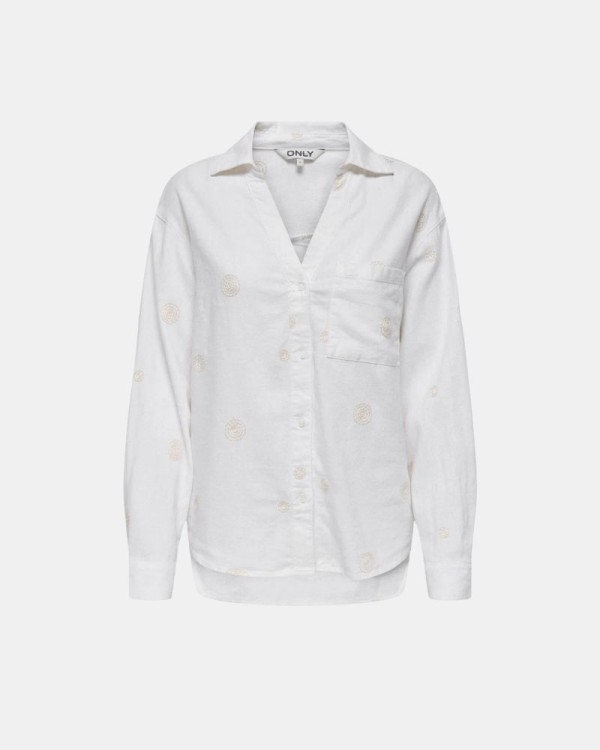  Camisas Manga larga Mujer ONLY Blanco 15338802 CARO