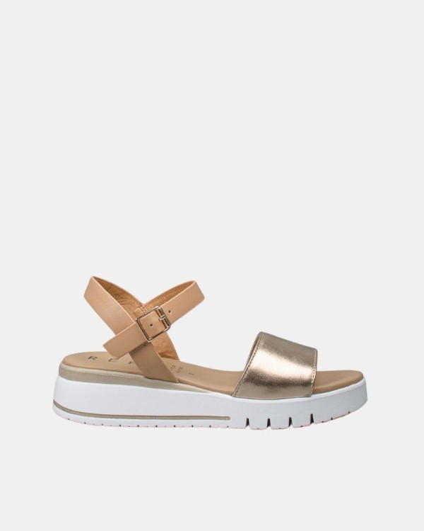  Sandalias Abiertas Mujer REPO Oro 81257