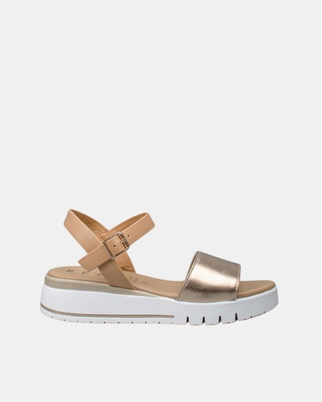  Sandalias Abiertas Mujer REPO Oro 81257