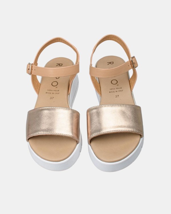 Sandalias Abertas Mulher REPO Ouro 81257