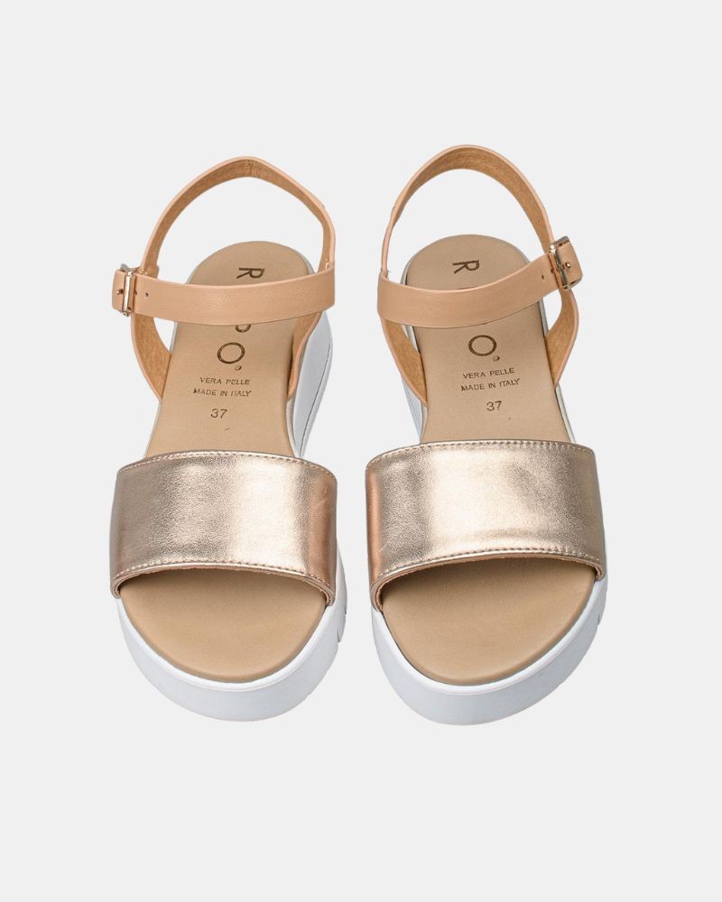 Sandalias Abertas Mulher REPO Ouro 81257