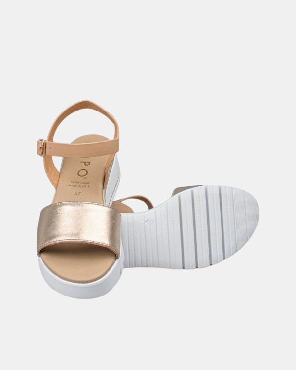  Sandalias Abiertas Mujer REPO Oro 81257