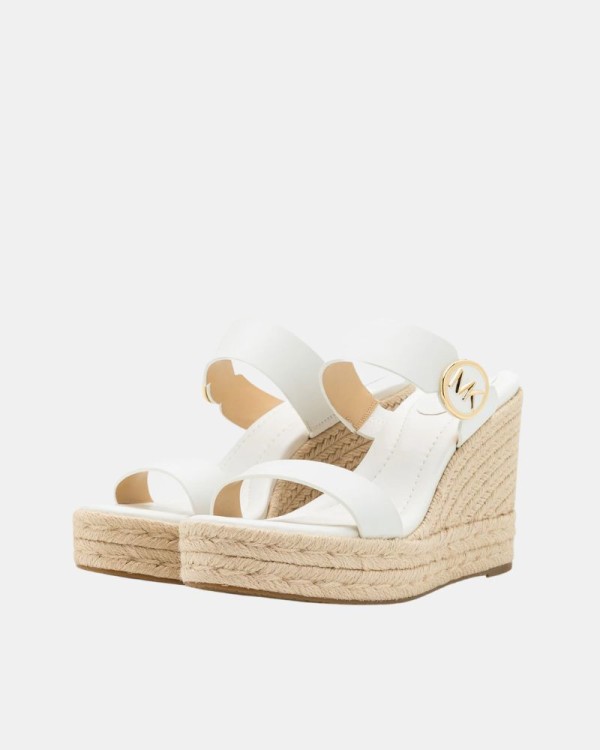  Sandalias Fiesta Rafia Mujer MICHAEL KORS Blanco 40S4LCMS3L LUCINDA WEDGE