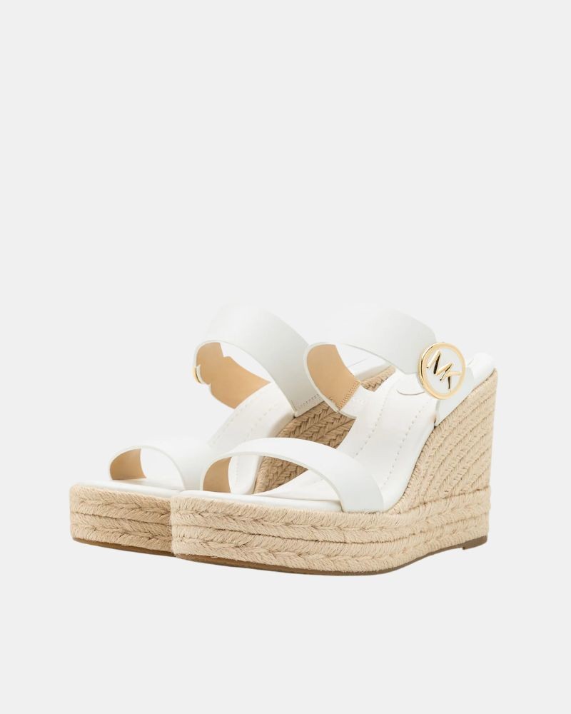  Sandalias Fiesta Rafia Mujer MICHAEL KORS Blanco 40S4LCMS3L LUCINDA WEDGE