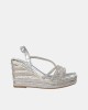 Sandalias Fiesta Mulher Alma Blue Prata V25BLC108