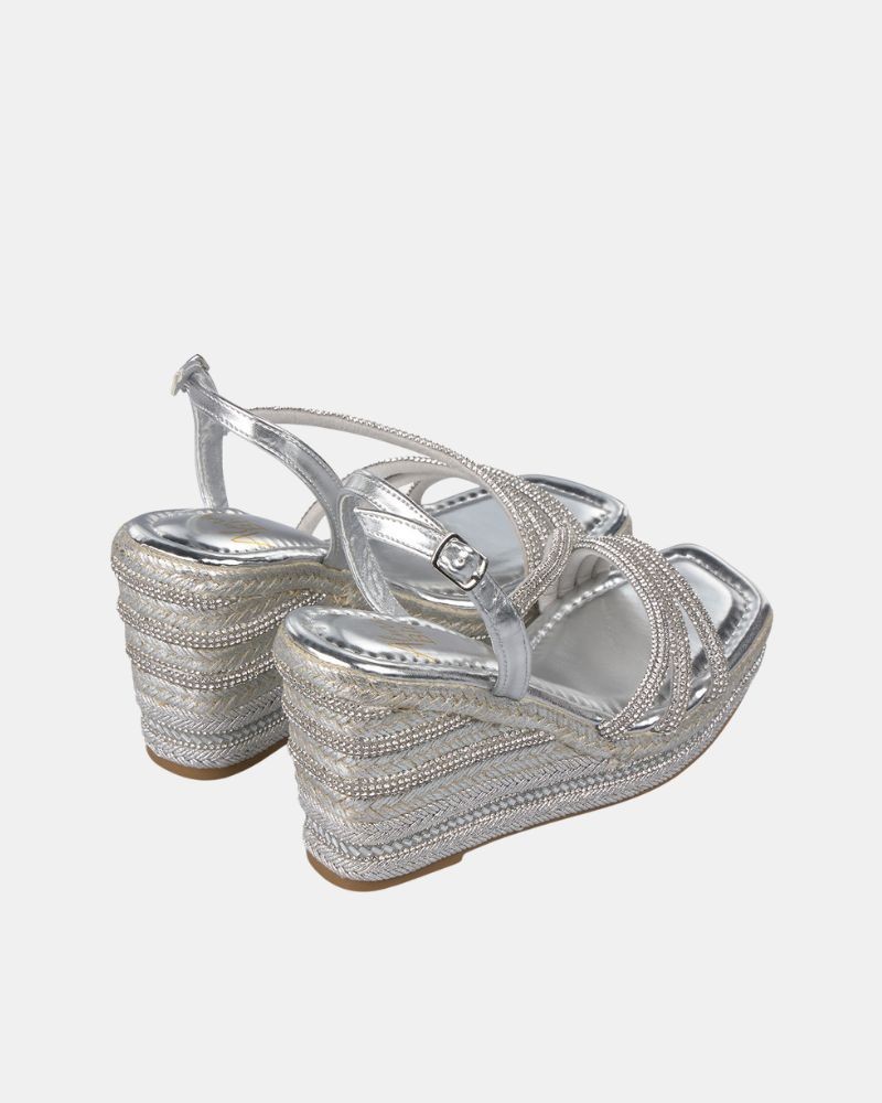Sandalias Fiesta Mulher Alma Blue Prata V25BLC108
