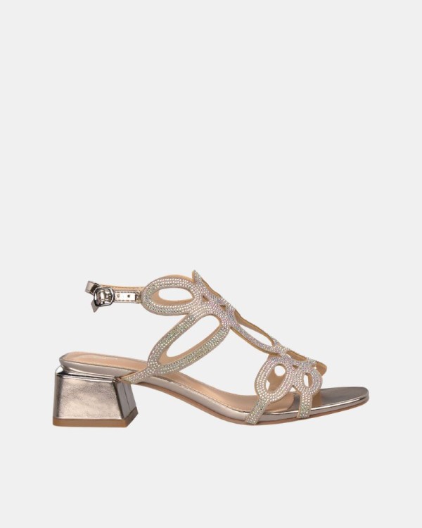  Sandalias Abiertas Mujer Alma Blue Oro V25BLD121