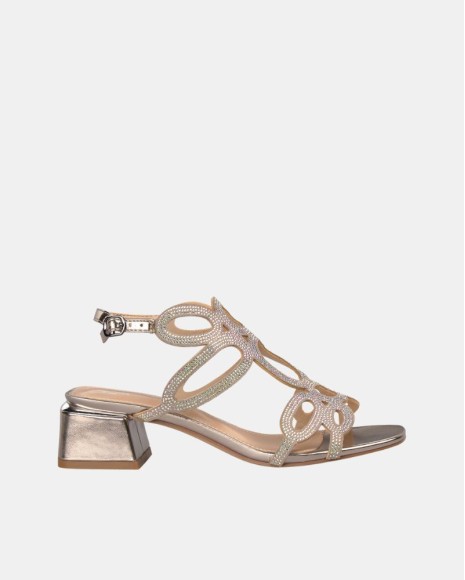  Sandalias Abiertas Mujer Alma Blue Oro V25BLD121