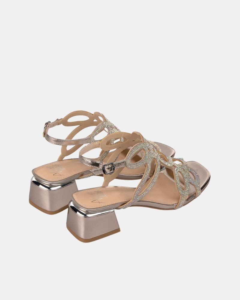  Sandalias Abiertas Mujer Alma Blue Oro V25BLD121