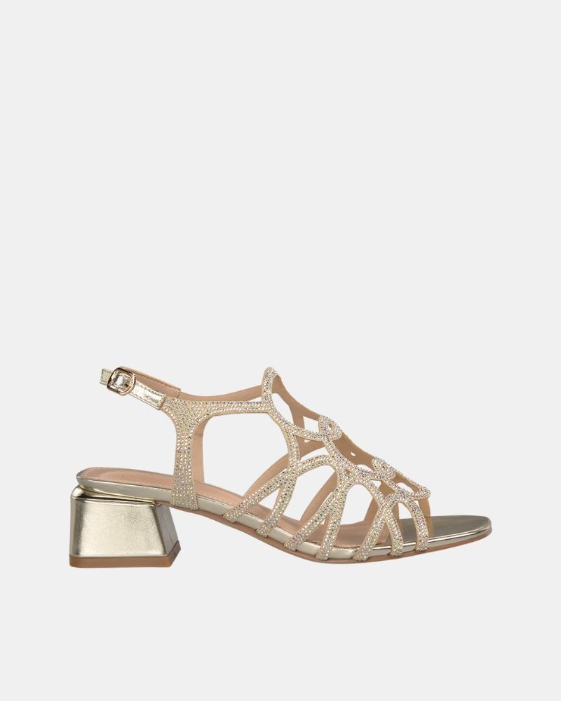  Sandalias Fiesta Mujer Alma Blue Oro V25BLD122