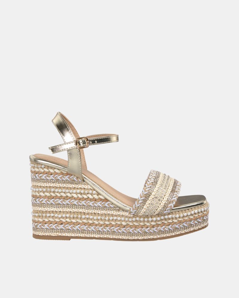 Sandalias Fiesta Mulher Alma Blue Ouro V25BLD134