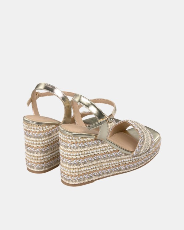  Sandalias Fiesta Mujer Alma Blue Oro V25BLD134