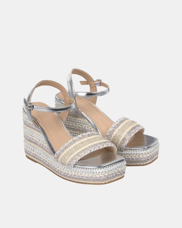  Sandalias Fiesta Mujer Alma Blue Plata V25BLD134