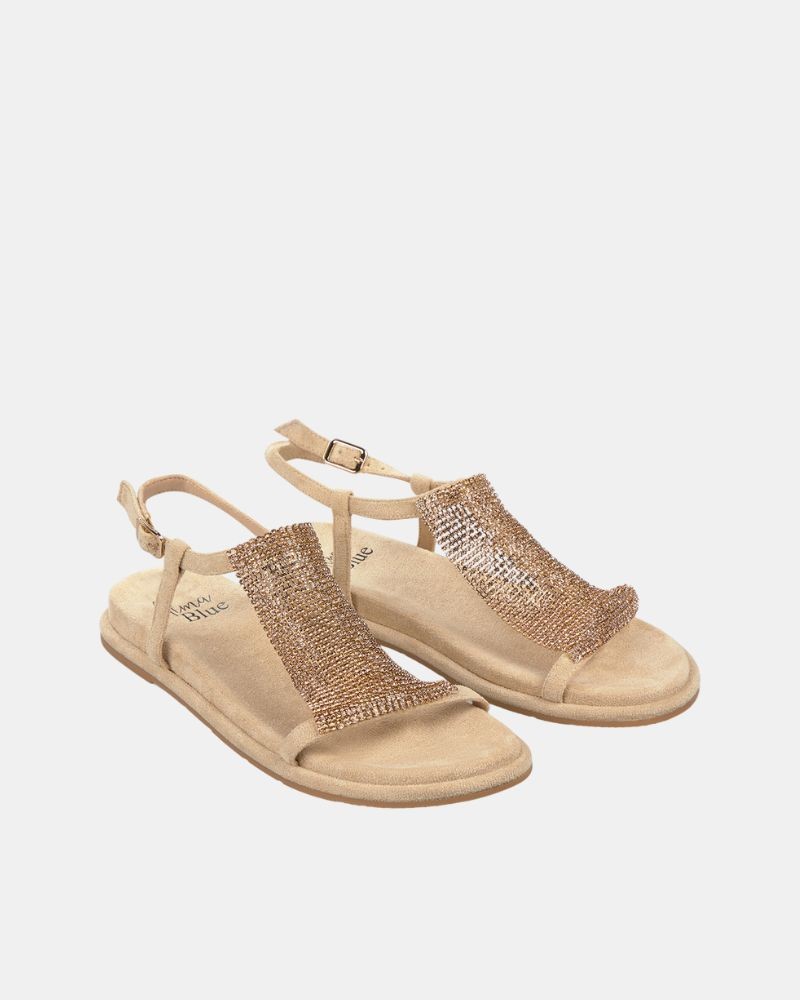 Sandalias Abertas Mulher Alma Blue Areia V25BLJ108