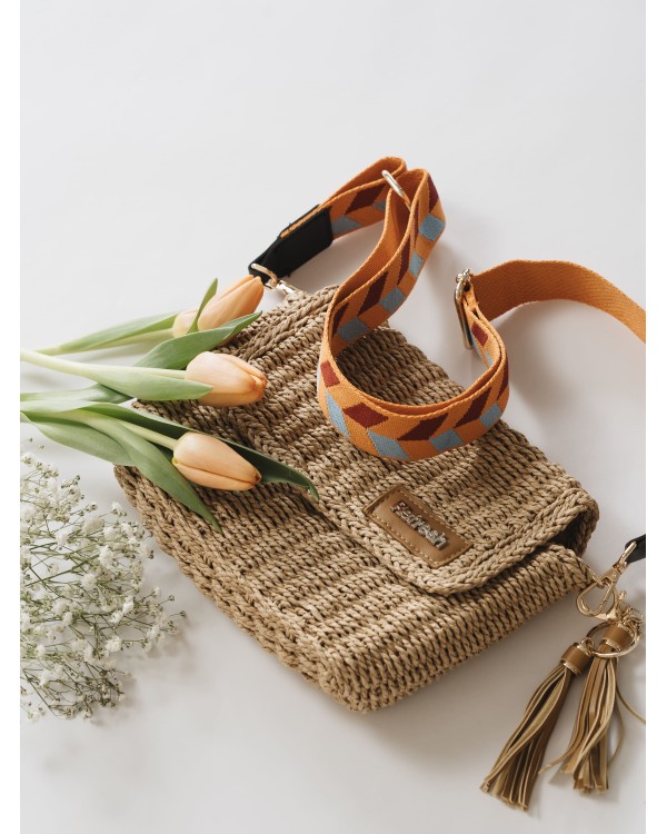  Bolsos Bandoleras Rafia Mujer REFRESH Taupe 183306