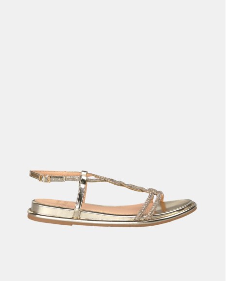  Sandalias Fiesta Abiertas Mujer Alma Blue Oro V25BLD109