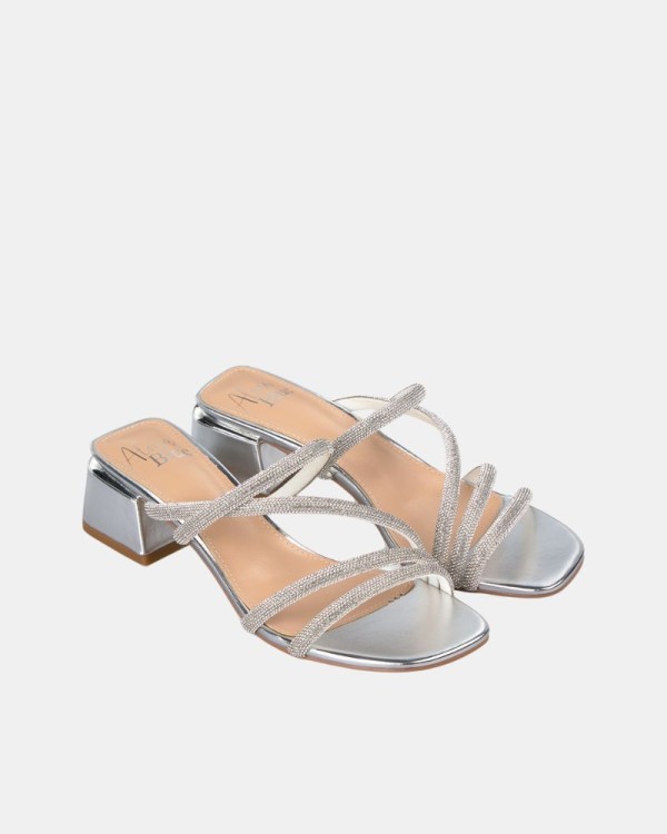 Sandalias Fiesta Mulher Alma Blue Prata V25BLD125